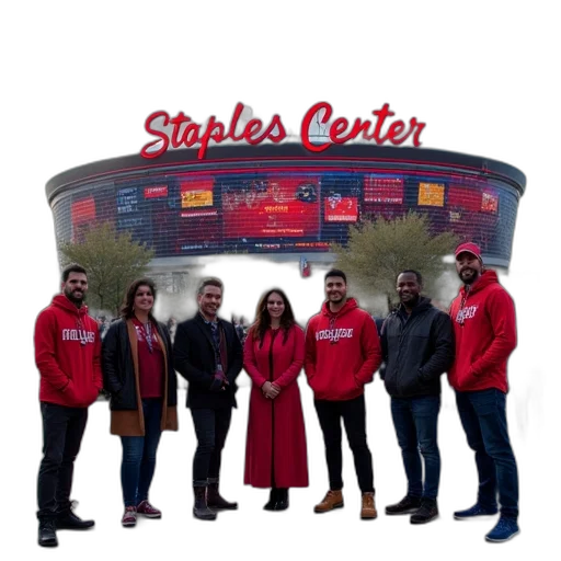 staff, red, staples, center transparent PNG cut-out