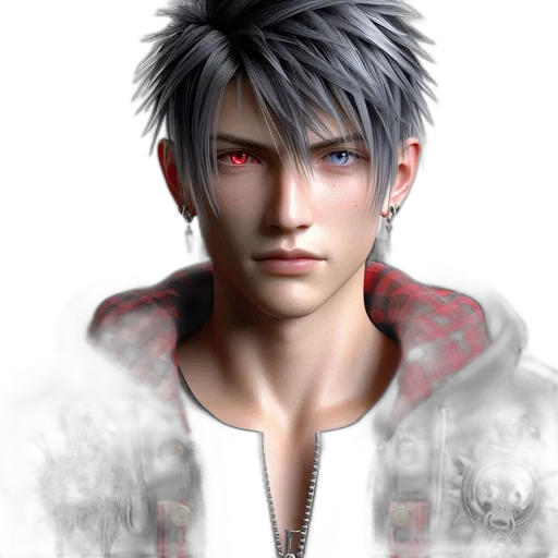 jacket, face, photorealistic, concept art transparent PNG cut-out
