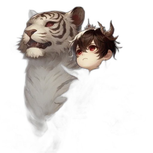 creature, animal, watercolor, fantasy art transparent PNG cut-out
