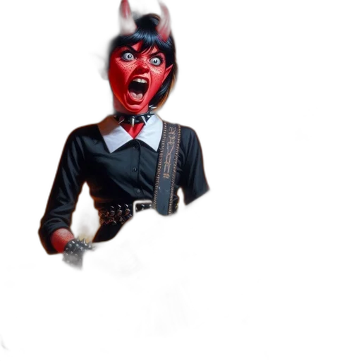 mask, staff, creature, face transparent PNG cut-out