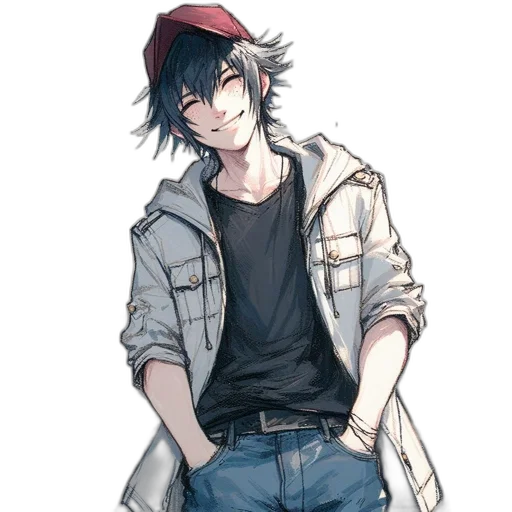jacket, hat, staff, watercolor transparent PNG cut-out