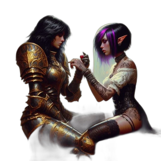 sword, fantasy art, concept art, pixel art transparent PNG cut-out