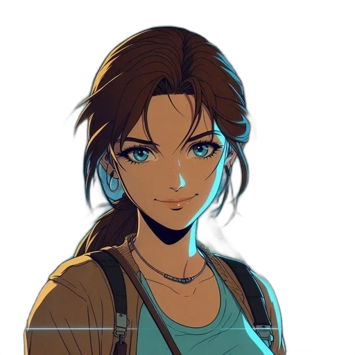 face, staff, weapon, jacket transparent PNG cut-out