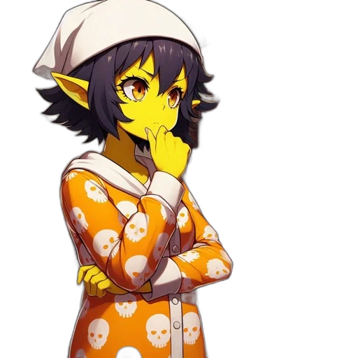 staff, dress, hat, mask transparent PNG cut-out
