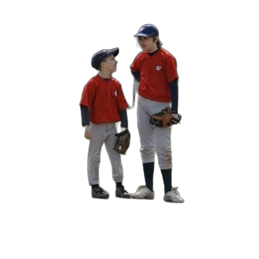 3d render, group, young, baseball transparent PNG cut-out