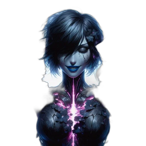comic book art, concept art, cyberpunk, fantasy art transparent PNG cut-out
