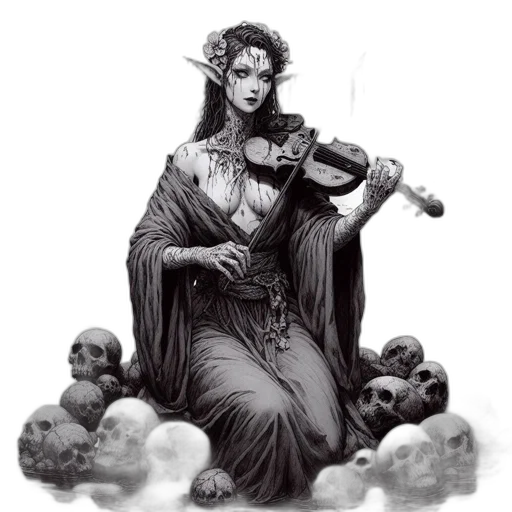 staff, dress, jewelry, fantasy art transparent PNG cut-out