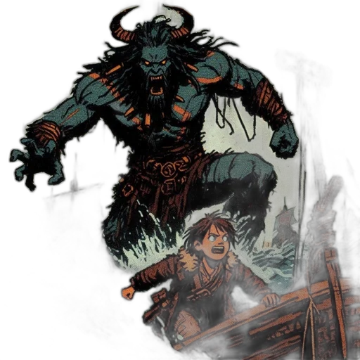 creature, concept art, comic book art, fantasy art transparent PNG cut-out