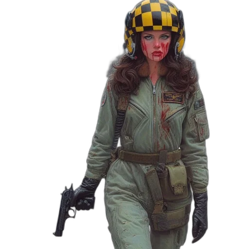 jacket, concept art, cyberpunk, comic book art transparent PNG cut-out