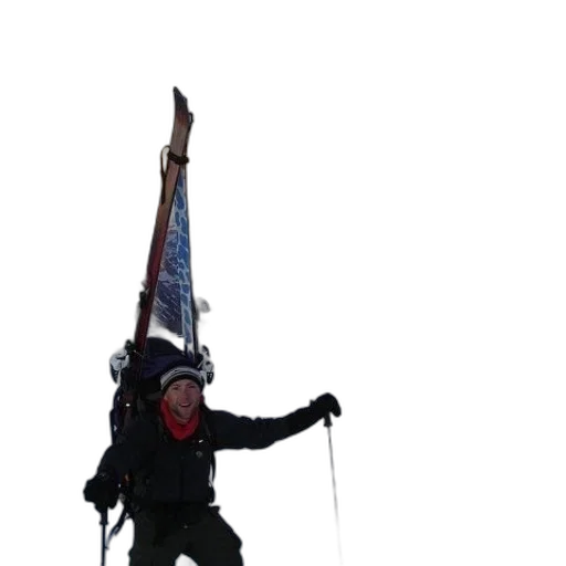 staff, jacket, umbrella, man transparent PNG cut-out