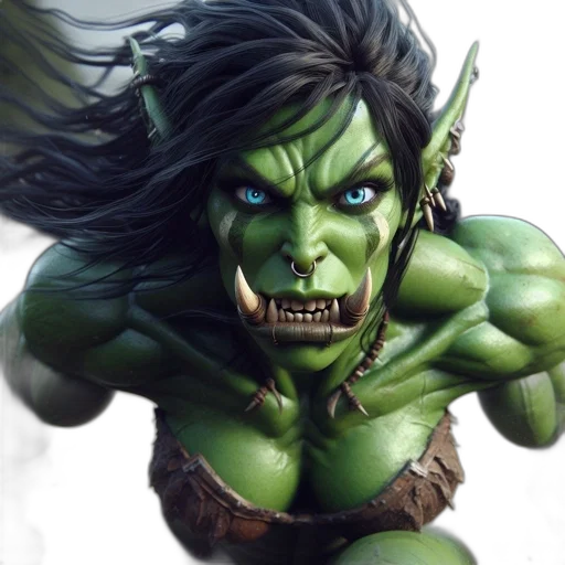 fantasy art, comic book art, concept art, photorealistic transparent PNG cut-out