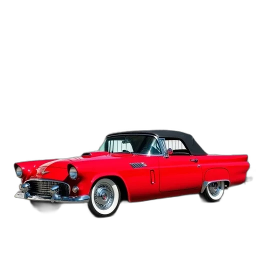 car, 3d render, photorealistic, red transparent PNG cut-out