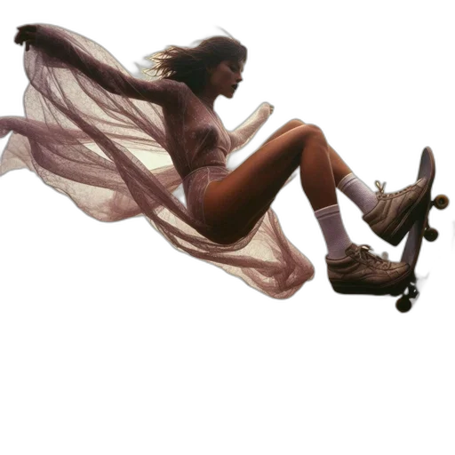 shoes, hair, dress, concept art transparent PNG cut-out
