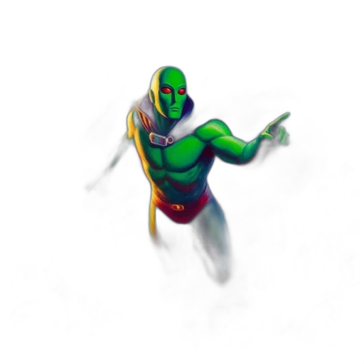 creature, robot, mask, staff transparent PNG cut-out