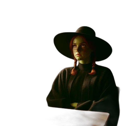 hat, mask, staff, face transparent PNG cut-out