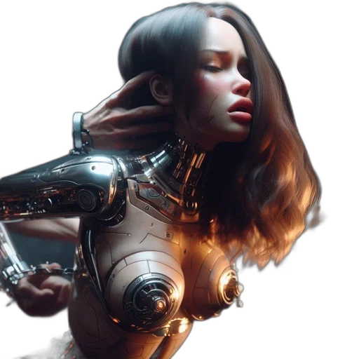 robot, jewelry, hair, crown transparent PNG cut-out