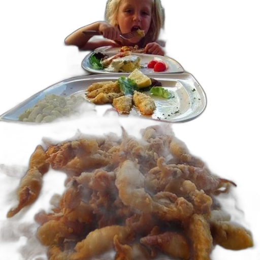 food, creature, animal, photorealistic transparent PNG cut-out