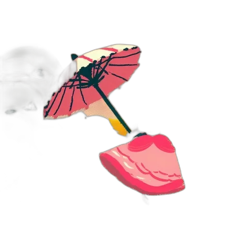 umbrella, shoes, hat, weapon transparent PNG cut-out