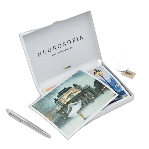 box, labeled, neurosofia, contains transparent PNG cut-out