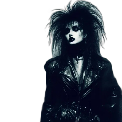 jacket, hair, cyberpunk, concept art transparent PNG cut-out