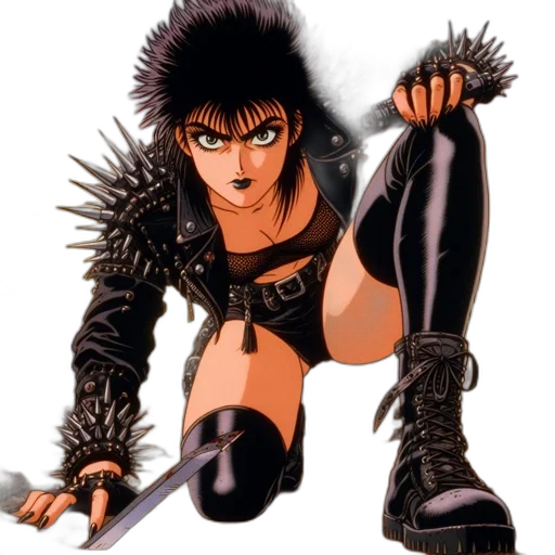 weapon, jacket, comic book art, concept art transparent PNG cut-out