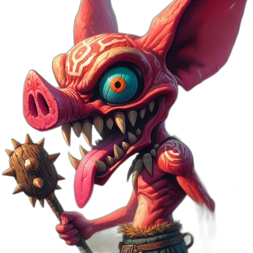 staff, creature, mask, dragon transparent PNG cut-out