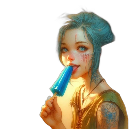 staff, face, weapon, fantasy art transparent PNG cut-out
