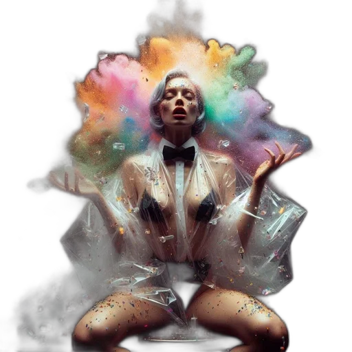 jacket, concept art, photorealistic, cyberpunk transparent PNG cut-out