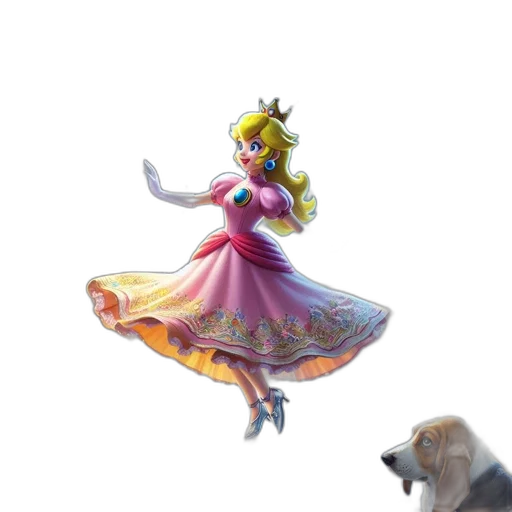 dress, animal, crown, creature transparent PNG cut-out
