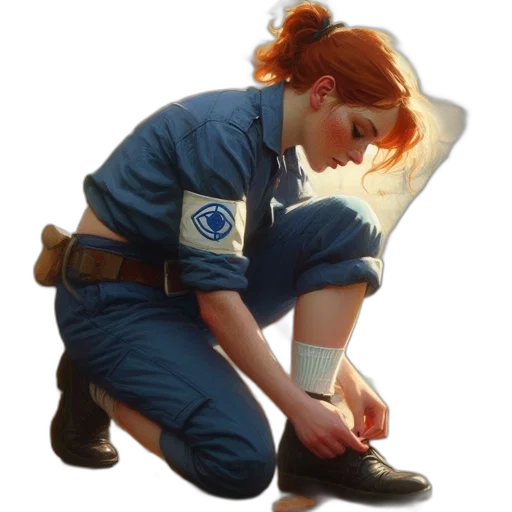 staff, jacket, shoes, weapon transparent PNG cut-out