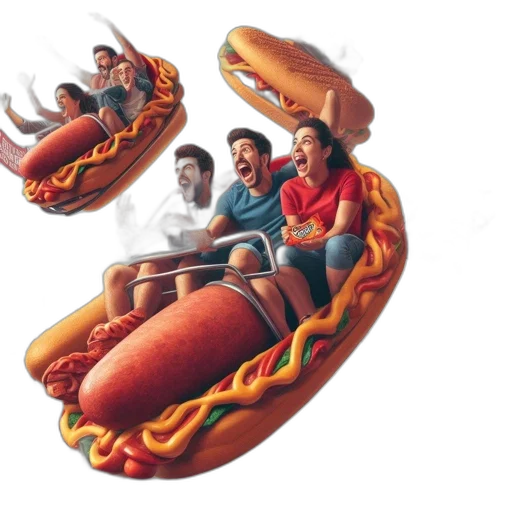 food, car, concept art, photorealistic transparent PNG cut-out