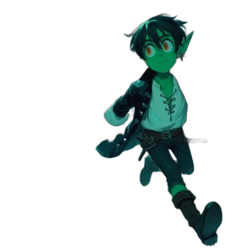staff, dragon, creature, 3d render transparent PNG cut-out