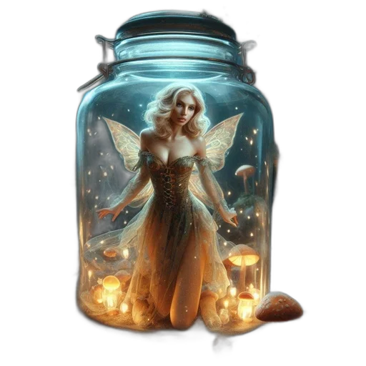 bottle, dress, fantasy art, concept art transparent PNG cut-out