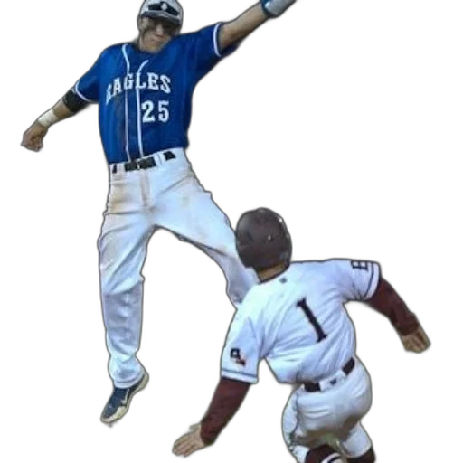 baseball, player, blue, jersey transparent PNG cut-out