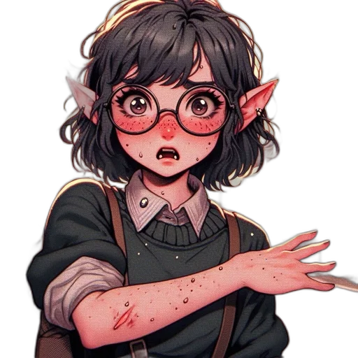 staff, creature, face, weapon transparent PNG cut-out