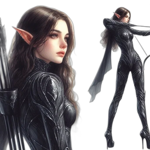 concept art, fantasy art, comic book art, 3d render transparent PNG cut-out
