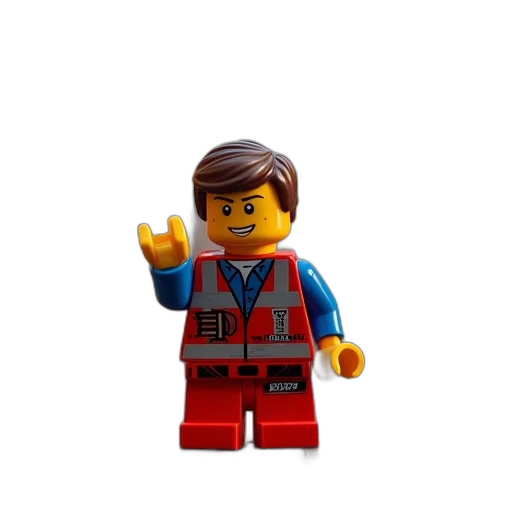 jacket, staff, 3d render, pixel art transparent PNG cut-out