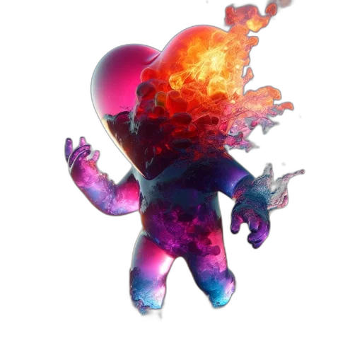 creature, robot, mask, staff transparent PNG cut-out