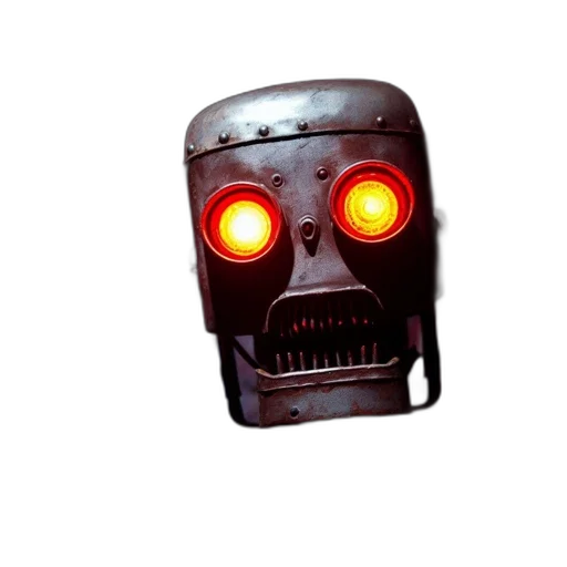 robot, mask, face, 3d render transparent PNG cut-out