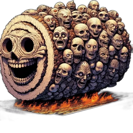 mask, creature, hair, face transparent PNG cut-out
