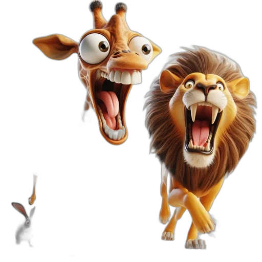 animal, concept art, 3d render, cartoon transparent PNG cut-out