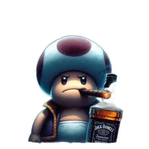 bottle, robot, hat, weapon transparent PNG cut-out
