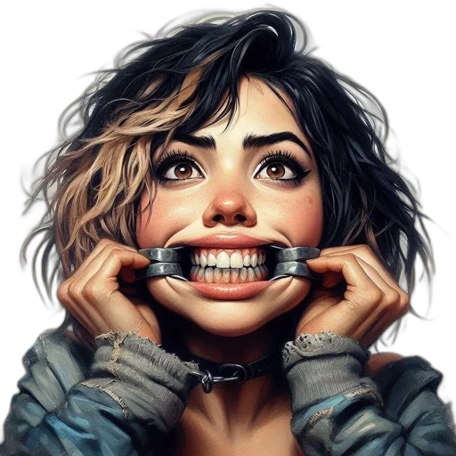 face, mask, jewelry, weapon transparent PNG cut-out