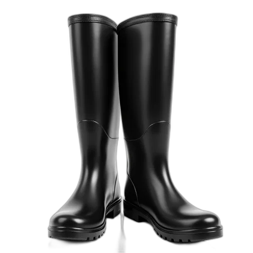 shoes, photorealistic, pair, black transparent PNG cut-out