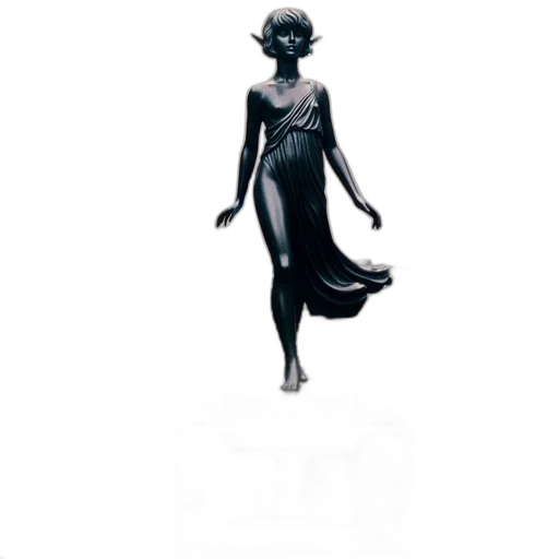 dress, creature, staff, jewelry transparent PNG cut-out