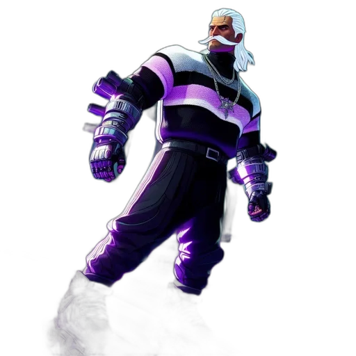 jacket, staff, weapon, robot transparent PNG cut-out