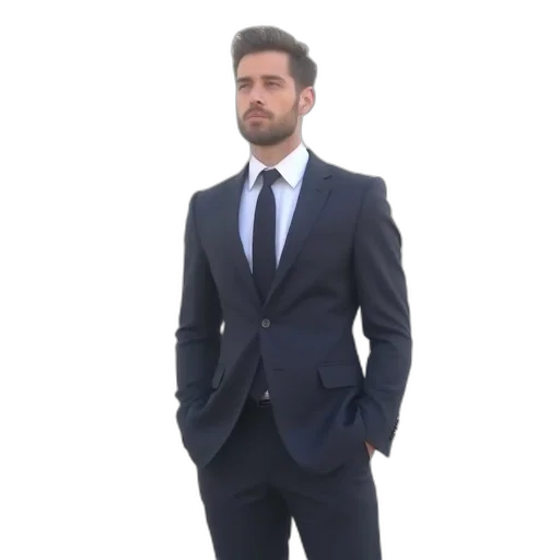 jacket, staff, blue, business transparent PNG cut-out