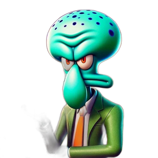 staff, creature, jacket, face transparent PNG cut-out