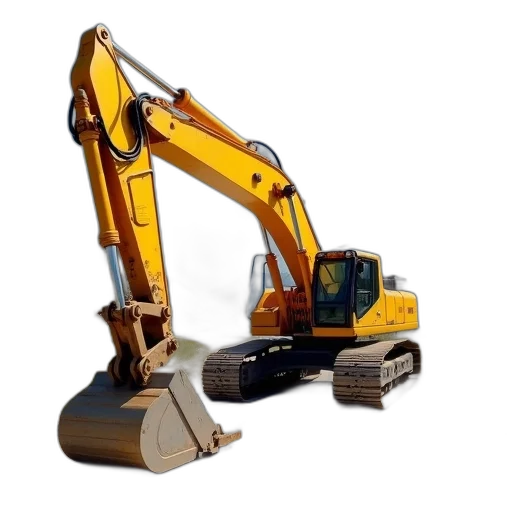 robot, 3d render, large, heavy-duty transparent PNG cut-out