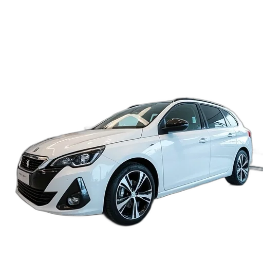 car, 3d render, white, peugeot transparent PNG cut-out